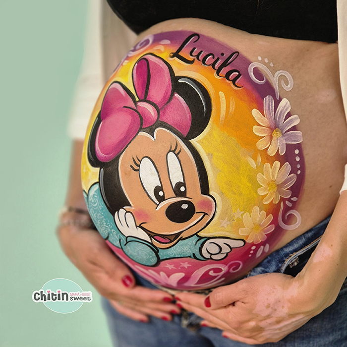 bellypainting-minnie-bebé-elda-alicante-babypainting